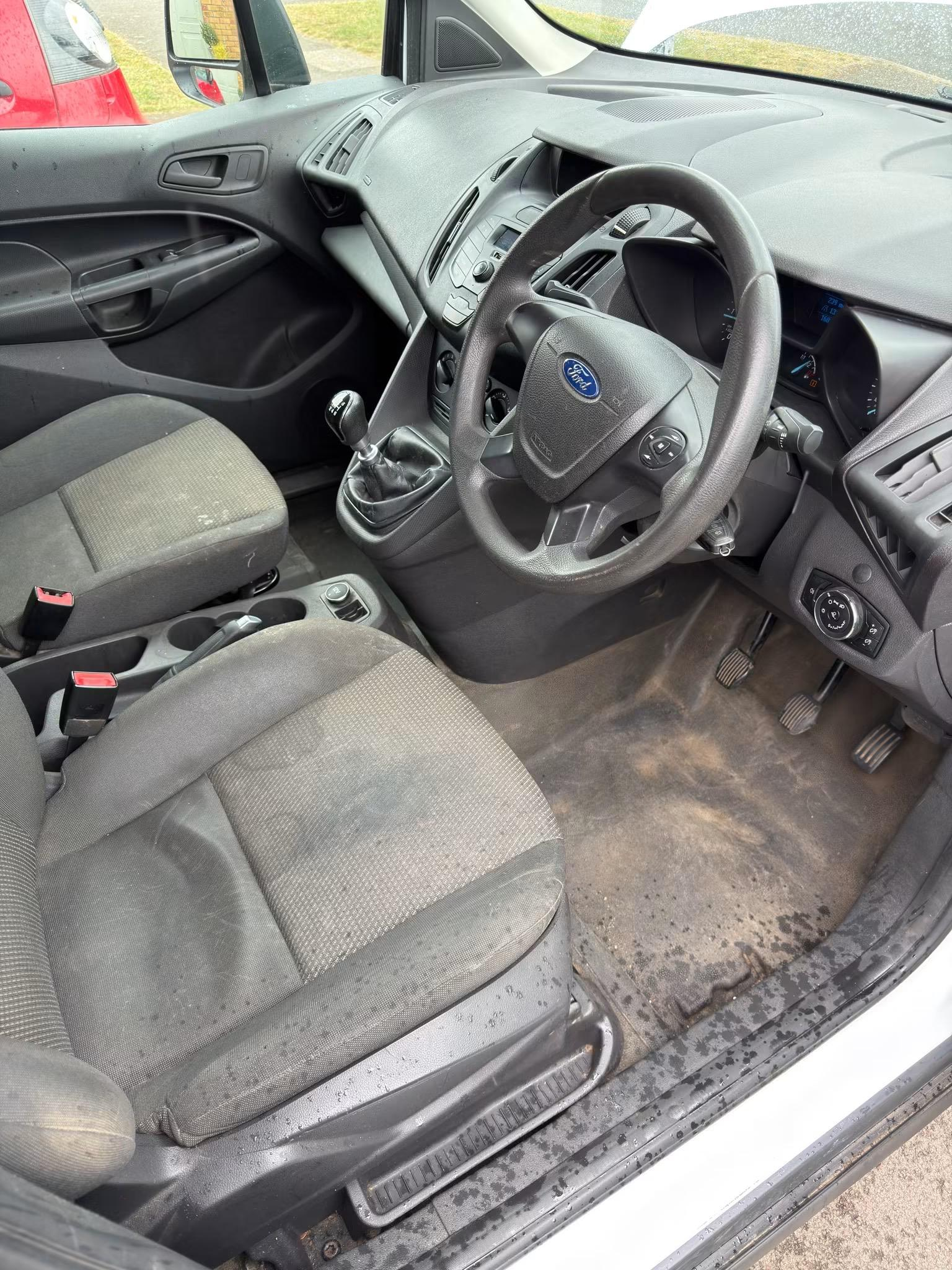 Ford interior before deep cleaning